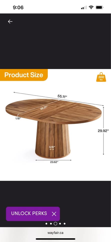 Unassembled oval dining table in box - photo 2