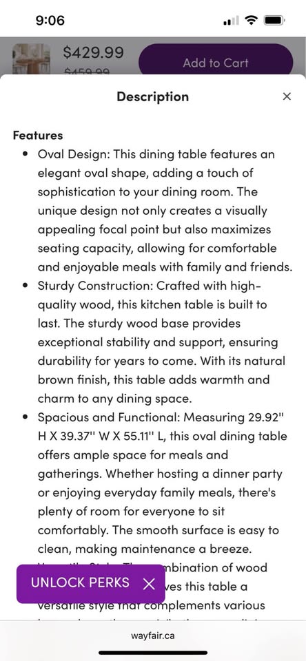 Unassembled oval dining table in box - photo 4