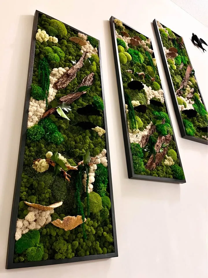 Custom indoor preserved moss art wall image indicator(8)