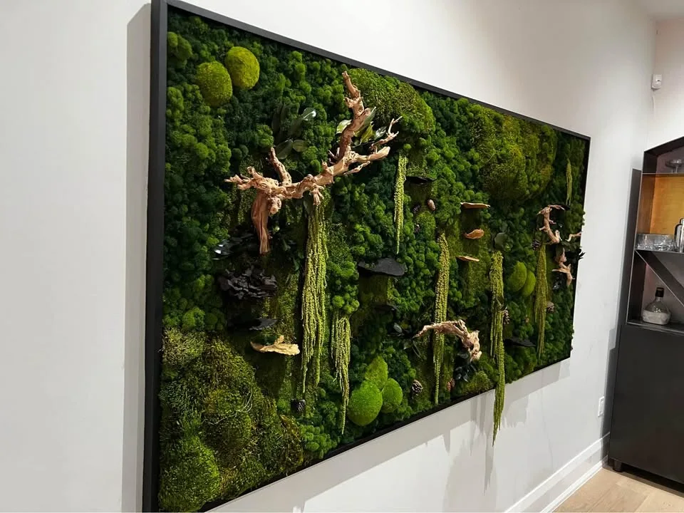 Custom natural moss wall art image indicator(2)