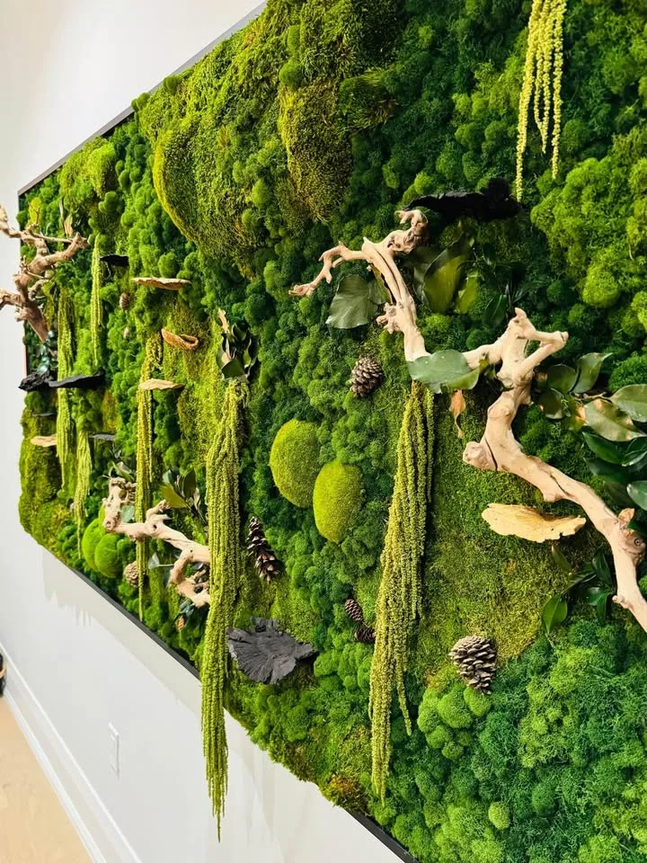 Custom natural moss wall art image indicator(5)