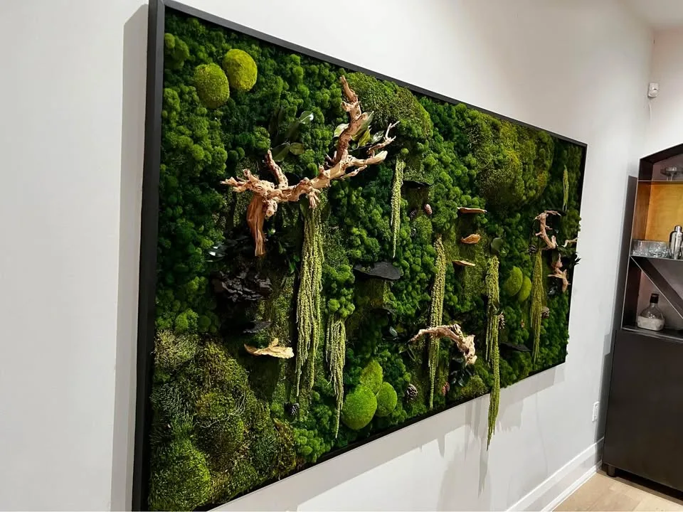 Custom natural moss wall art image indicator(8)