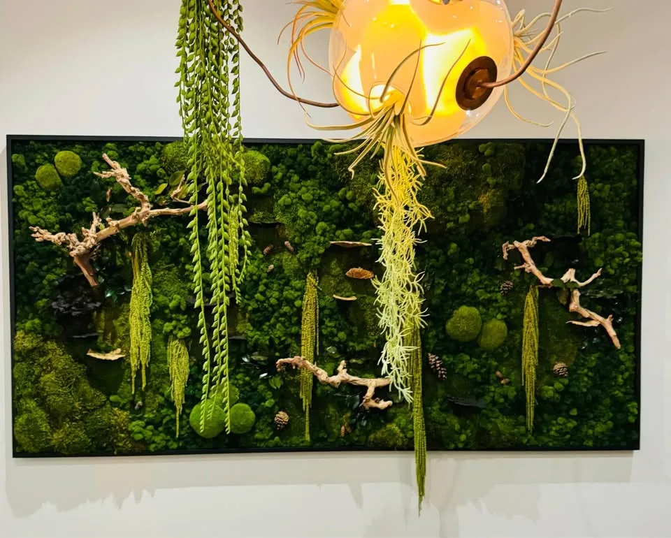 Custom natural moss wall art image indicator(9)