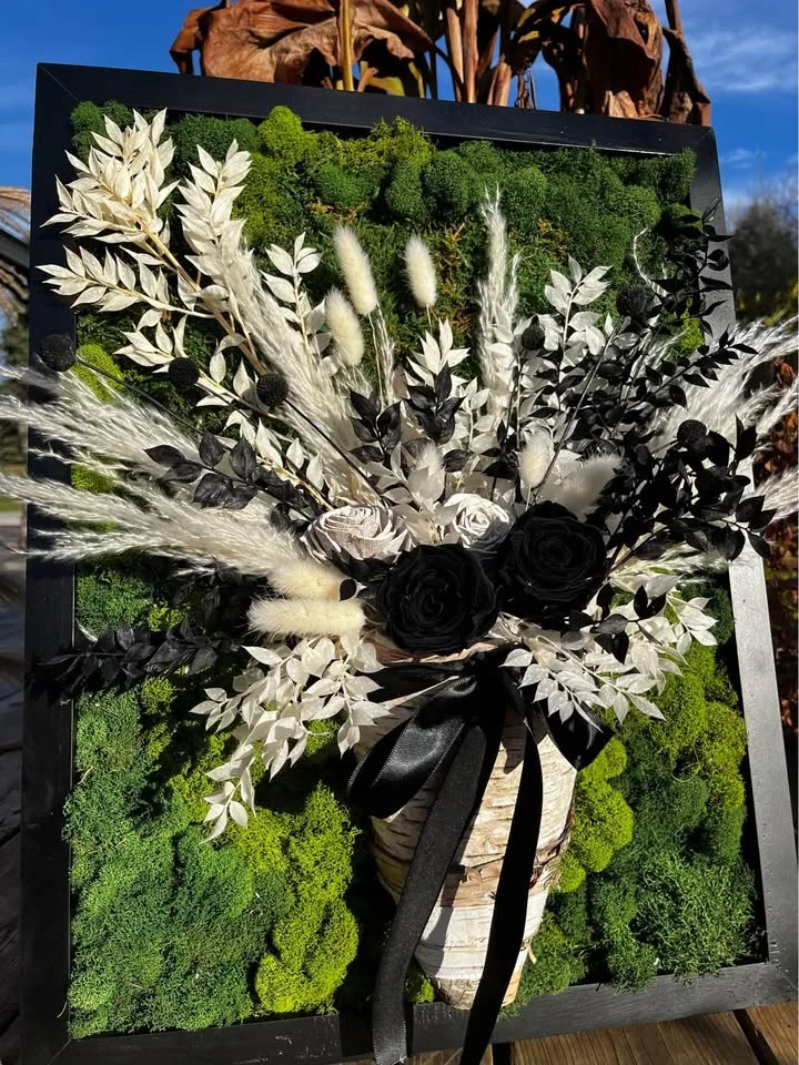 Flower bouquet moss art image indicator(2)