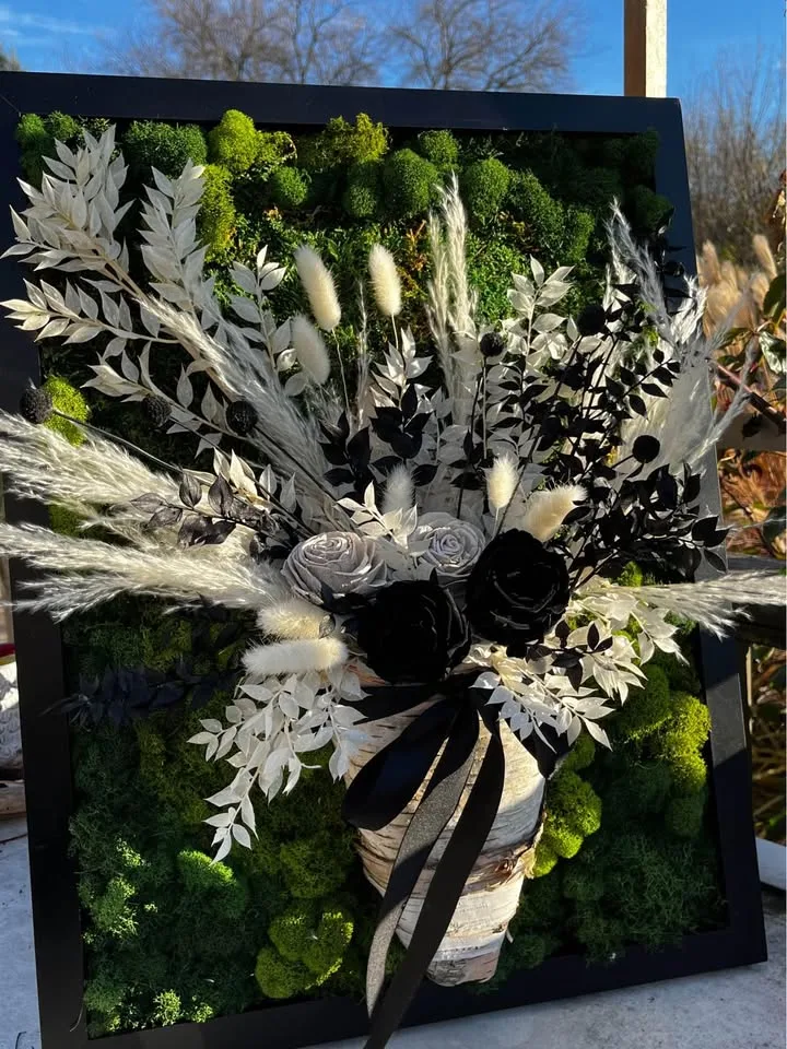 Flower bouquet moss art image indicator(7)