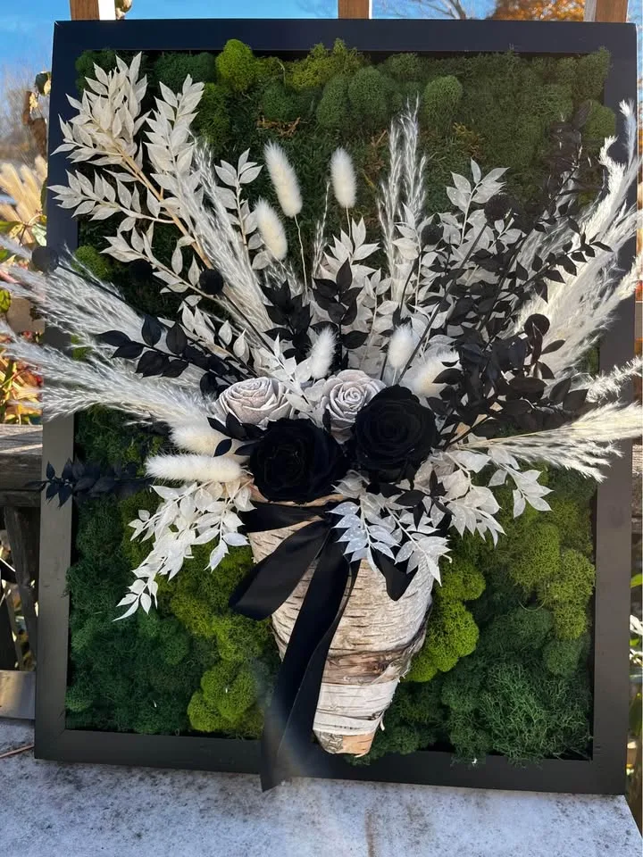 Flower bouquet moss art image indicator(8)