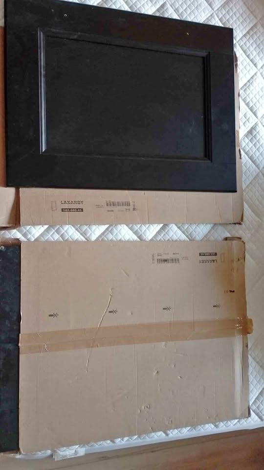 Two IKEA cabinet doors 18" x 24"