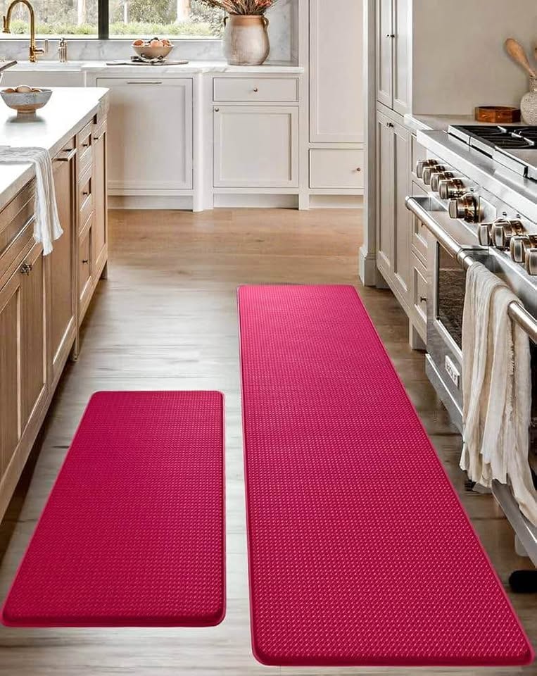 Homergy Anti-Fatigue Kitchen Mat Set – 2-Pieces