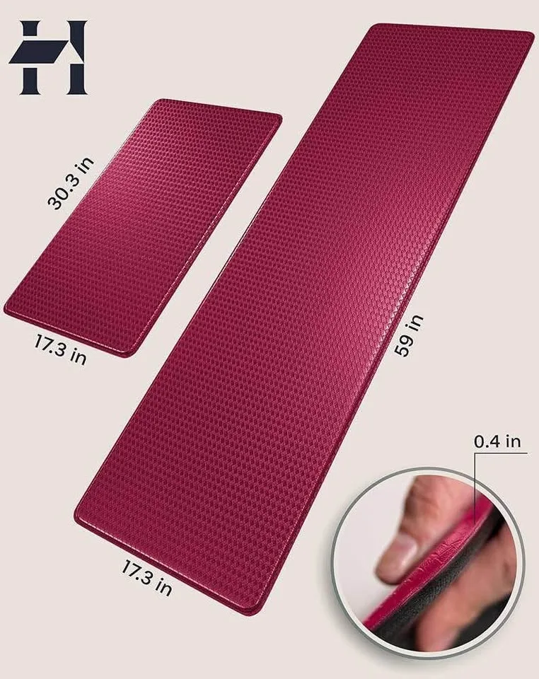 Homergy Anti-Fatigue Kitchen Mat Set – 2-Pieces image indicator(2)
