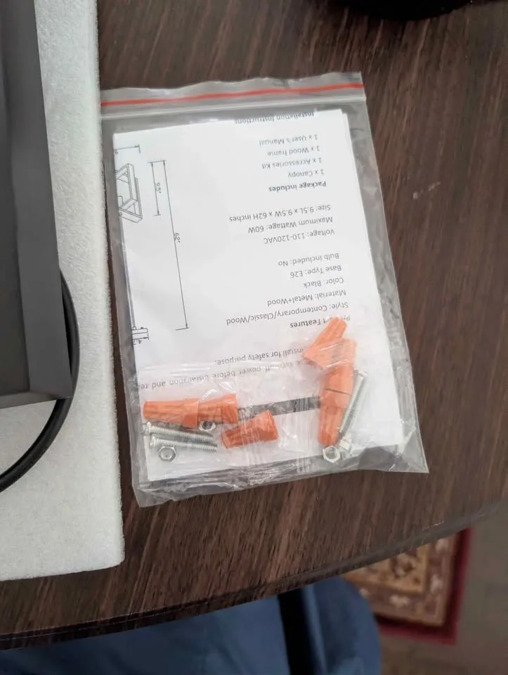 2 Pack Wood Pendant Light image indicator(6)