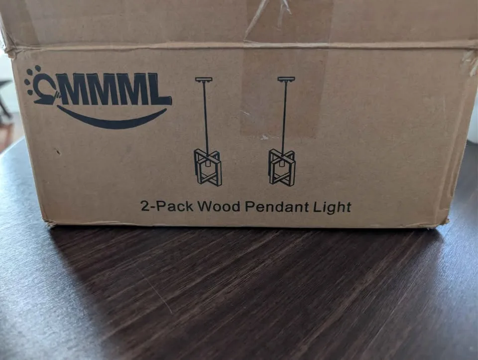 2 Pack Wood Pendant Light image indicator(9)