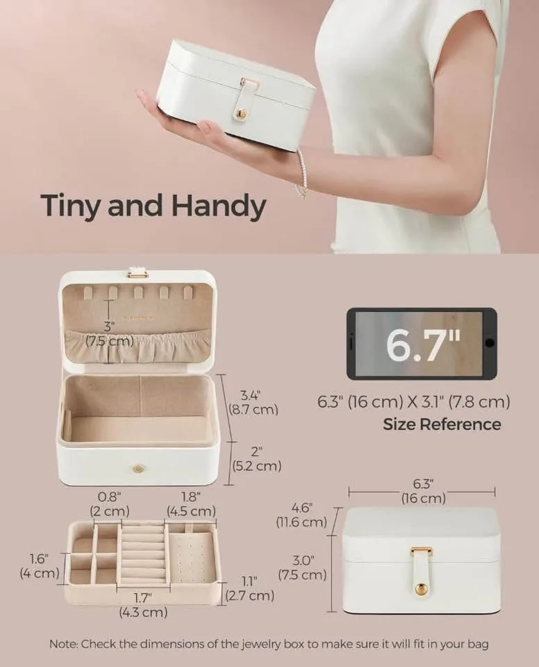 BRAND NEW TRAVEL SIZE - JEWELRY BOX image indicator(5)