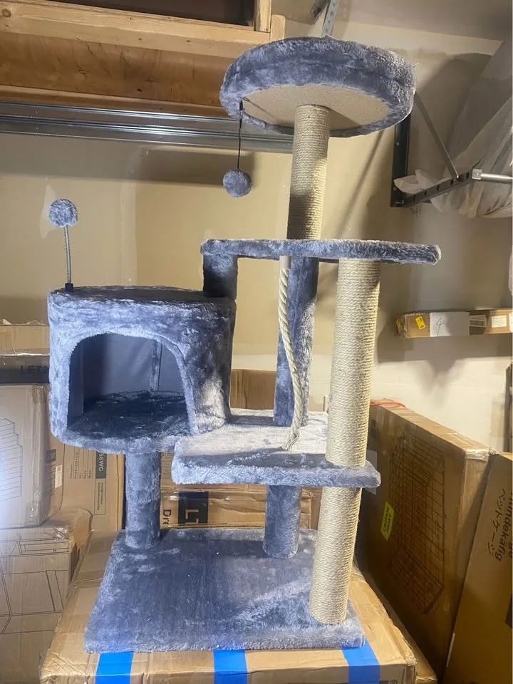 36.22 inches Cat Tree with Scratching Posts image indicator(2)