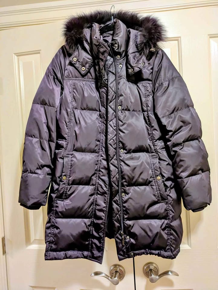 Jessica L winter coat dark purple