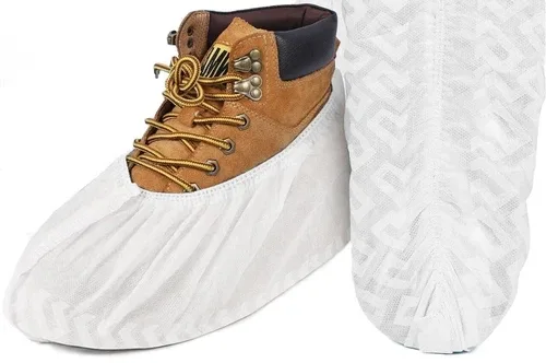 EZ Shoe Covers Disposable Non-Slip, 100Pcs/Pack, White thumbnail