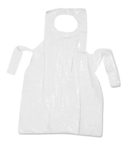 Disposable Polyethylene Aprons - White 100/BOX image indicator(2)