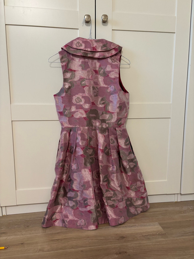 Silk Blend Pink and Grey Dress - photo 2
