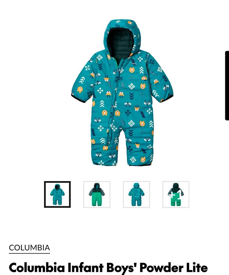 Colombia Bunting Snowsuit - size 12-18 months (boys/neutral)