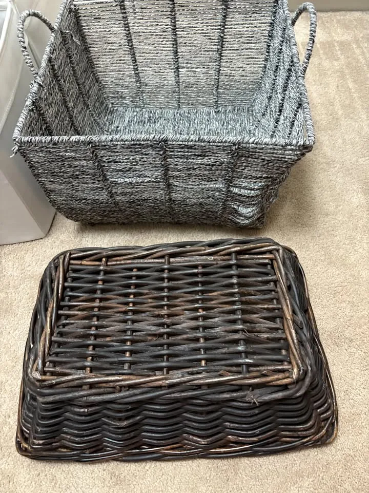 Dark Brown Wicker Basket image indicator(3)