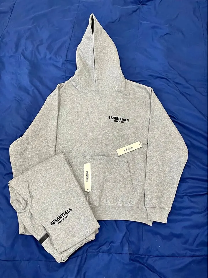 🎄CHRISTMAS SALE🎄 Essentials Dark Oatmeal Hoodies/Pants thumbnail