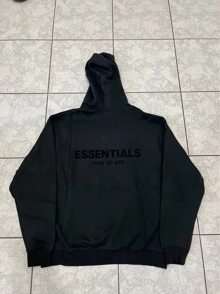 🎄CHRISTMAS SALE🎄 Essentials Black Hoodies/Pants for Sale❕ image indicator(3)