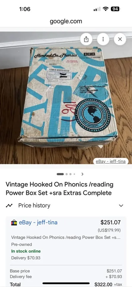 Hooked On Phonics SRA Reading Power Classic 1994 Complete Set image indicator(2)