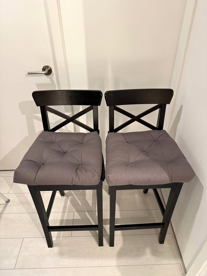 IKEA Bar Stools with Cushion