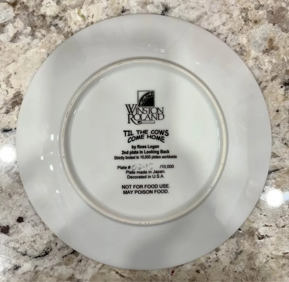 Til The Cows Come Home Collector Plate image indicator(2)
