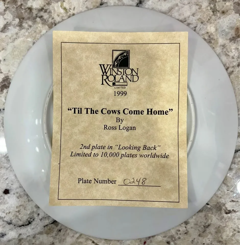 Til The Cows Come Home Collector Plate image indicator(3)