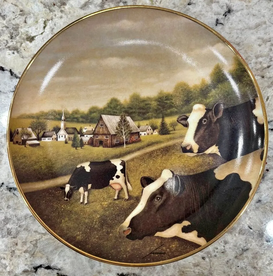 Grazing in the Grass - Lowell Herrero Plate thumbnail