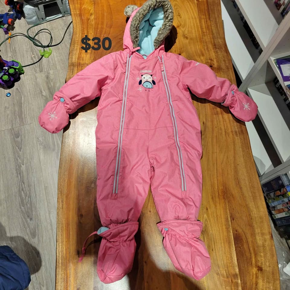 EEUC sz 18 months Oshkosh girl's 1 pc snowsuit