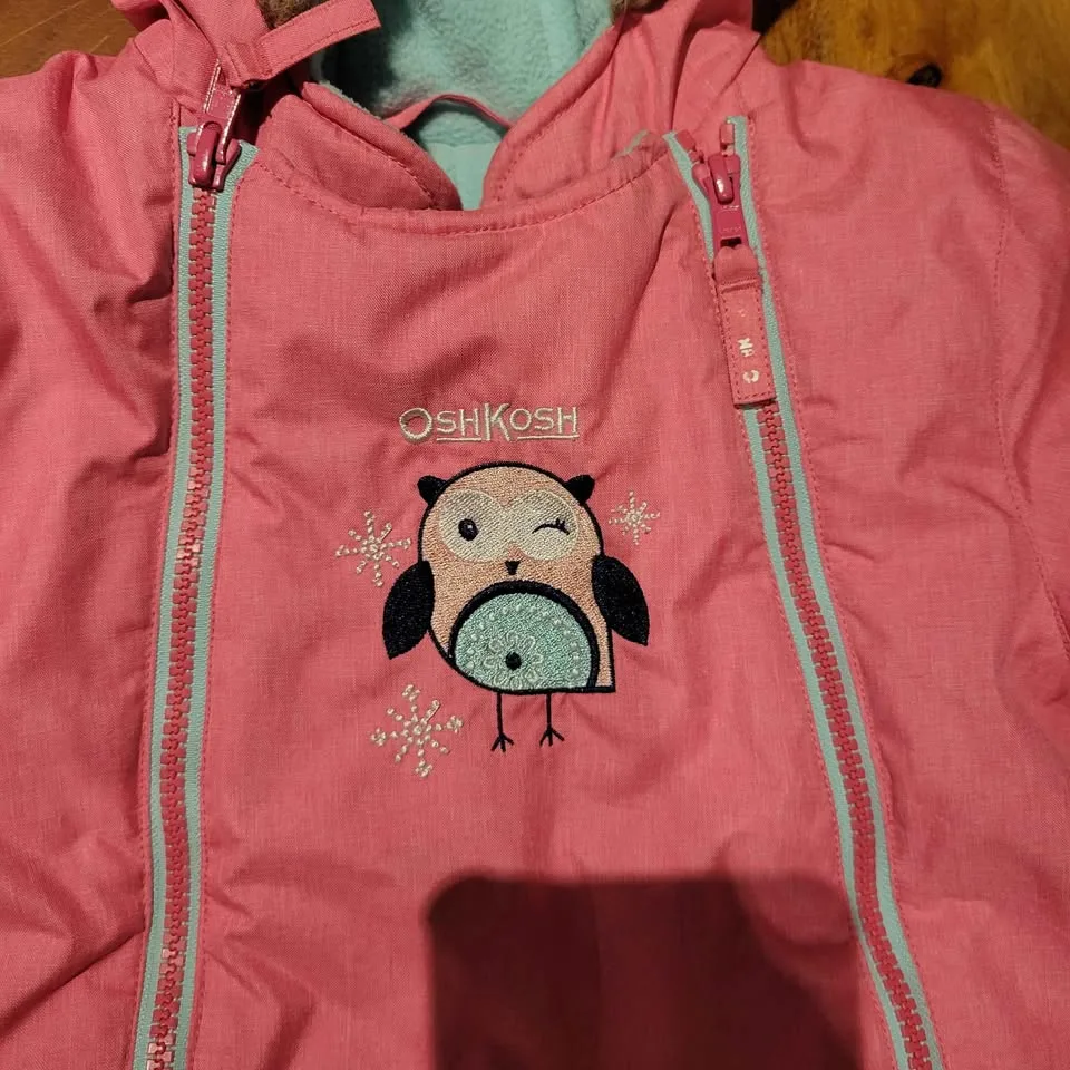 EEUC sz 18 months Oshkosh girl's 1 pc snowsuit image indicator(2)