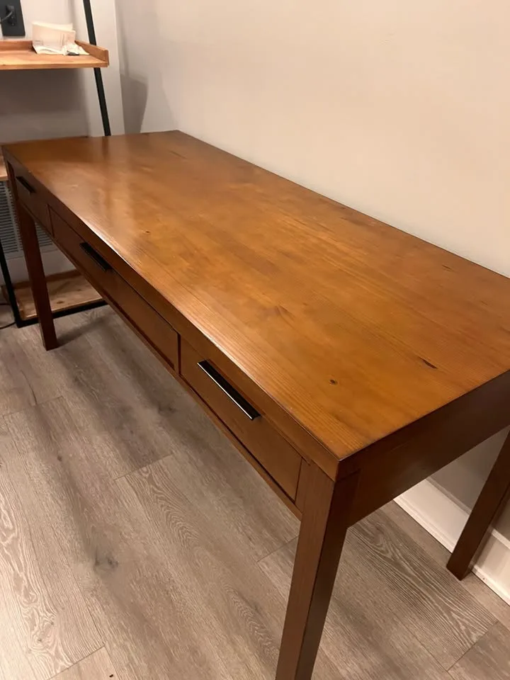 Orig $520 Wood Computer/Writing Desk image indicator(7)