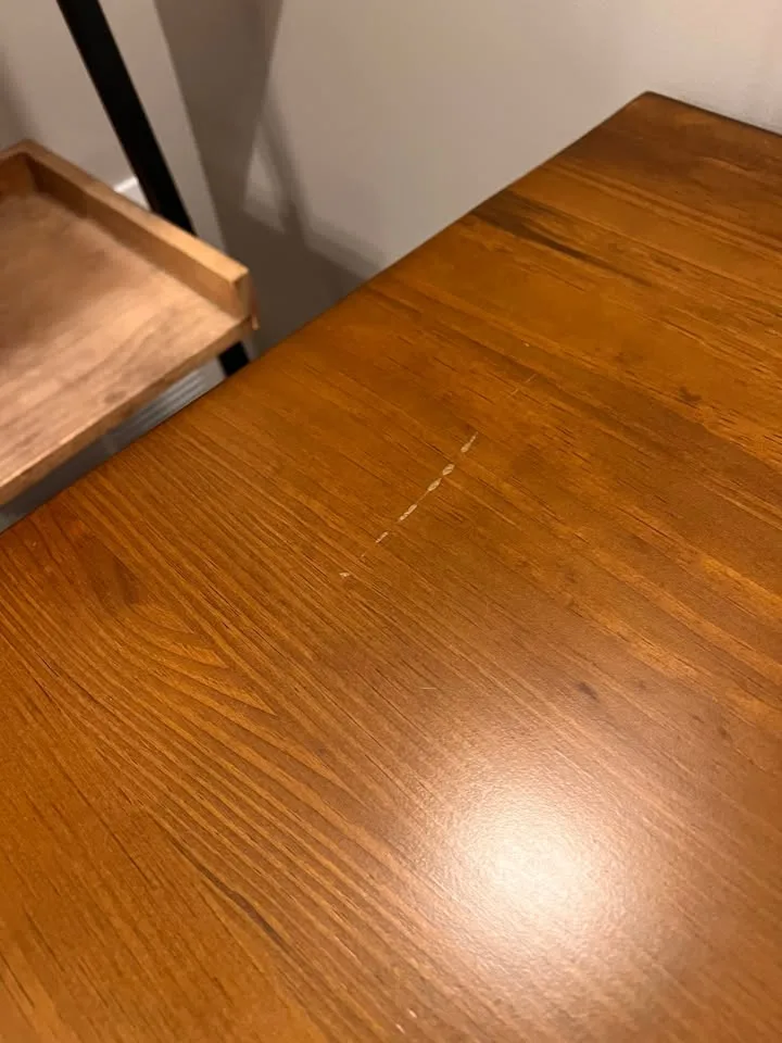 Orig $520 Wood Computer/Writing Desk image indicator(8)