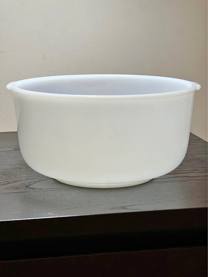 Glasbake White 19CJ Mixing Bowl Vintage 9.25x4.75