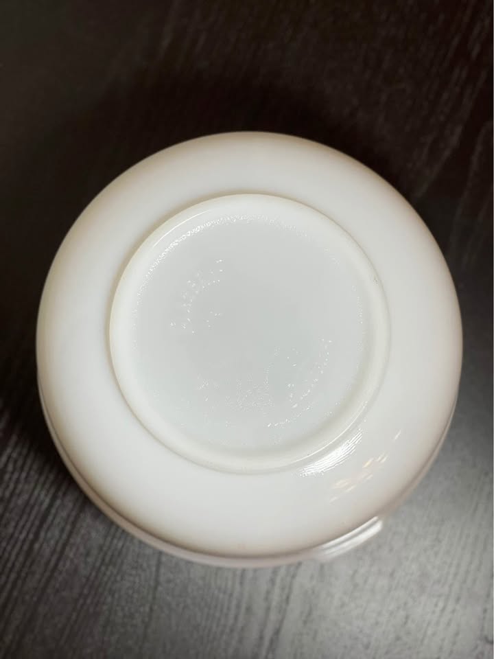 Glasbake White 19CJ Mixing Bowl Vintage 9.25x4.75 - photo 3