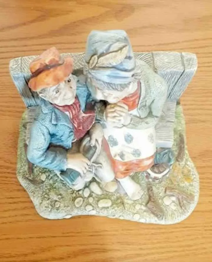 1972 Hand Painted Celebration Stoneware Sculpture image indicator(5)