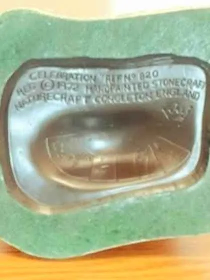 1972 Hand Painted Celebration Stoneware Sculpture image indicator(7)
