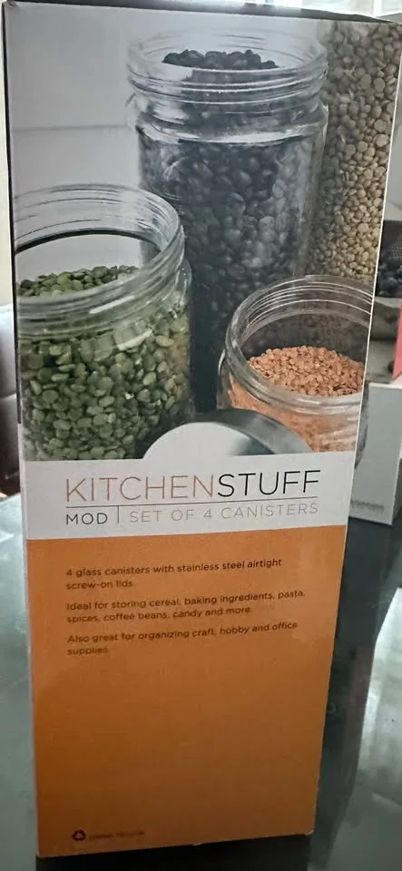 Kitchen stuff plus Glass canisters set of 4 image indicator(2)