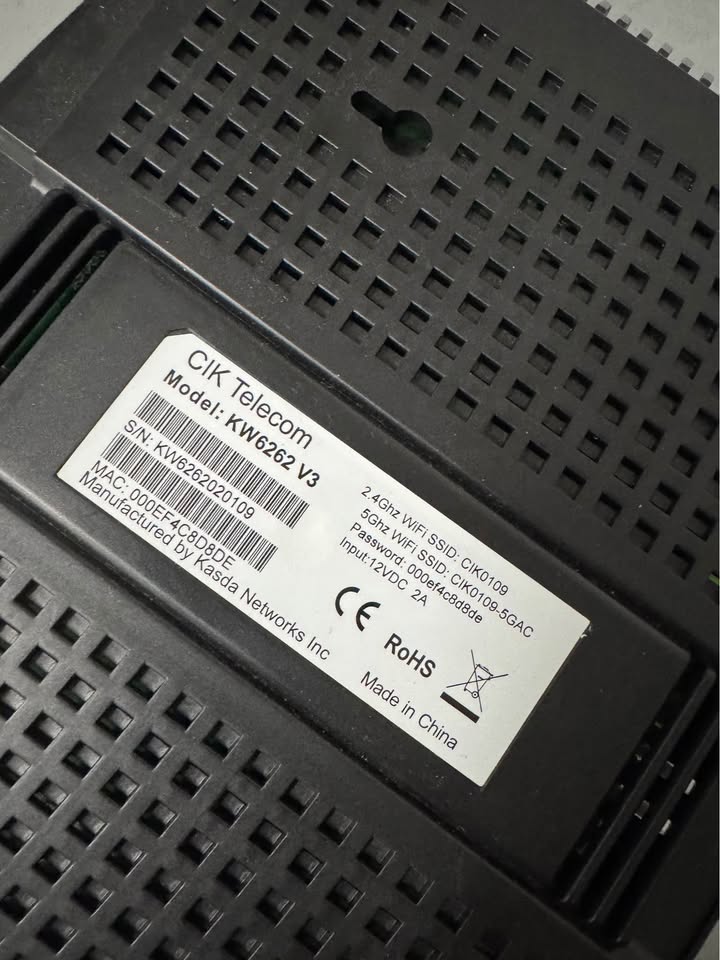 CIK Telecom KW6262 V3 Dual Band WiFi Router – 2.4GHz / 5GHz | Karrot