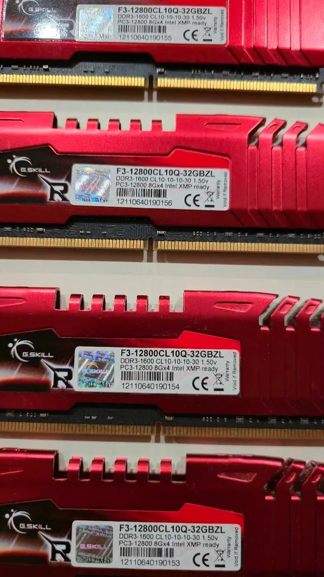 DDR3 1600MHZ 4x8gb RAM GSkill RipjawsZ image indicator(2)