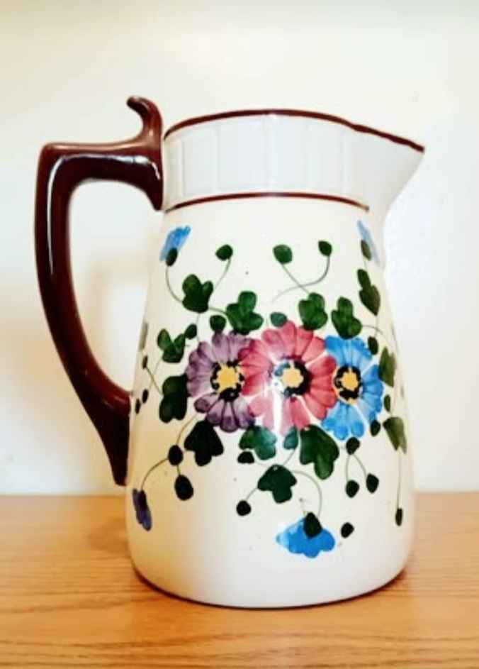 German Hand Painted Porcelain Pitcher - photo 2
