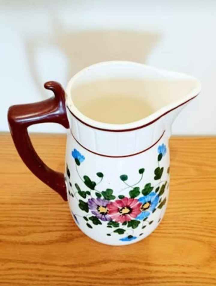 German Hand Painted Porcelain Pitcher - photo 3