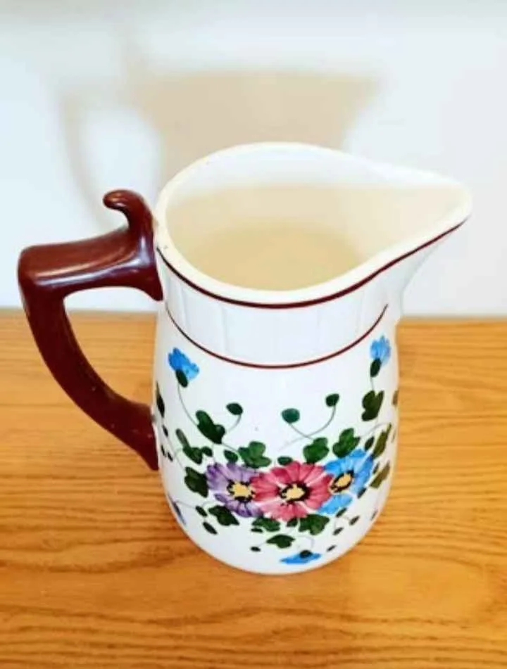German Hand Painted Porcelain Pitcher image indicator(3)
