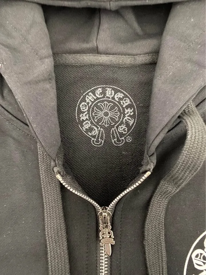 BLACK CHROME HEARTS ZIP UP image indicator(2)