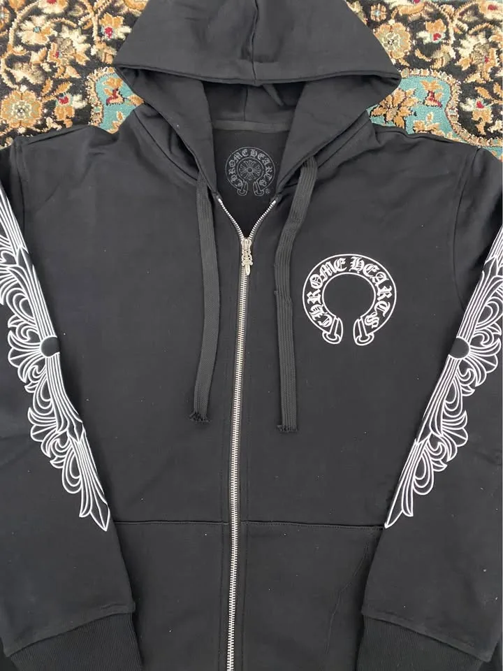 BLACK CHROME HEARTS ZIP UP image indicator(4)
