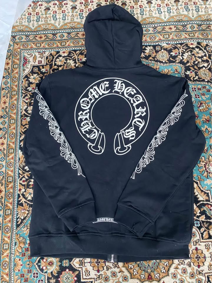 BLACK CHROME HEARTS ZIP UP - photo 5