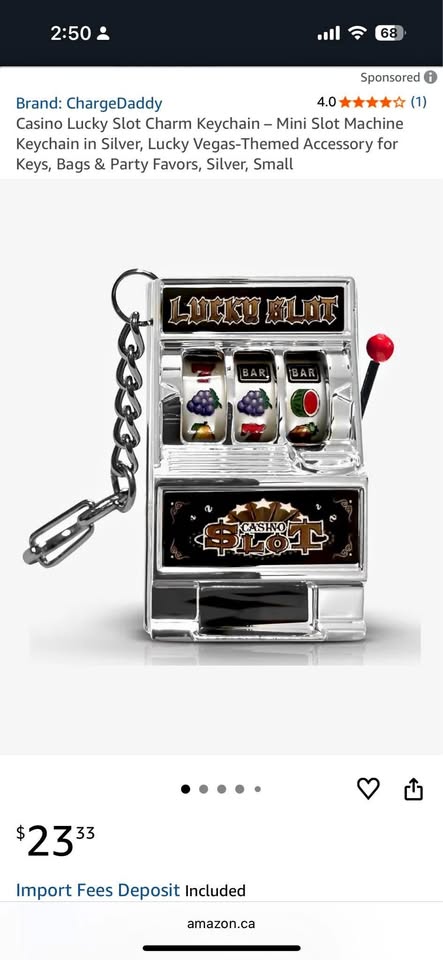 BRAND NEW Mini Gambling Slot Machine Game/Lucky Charm