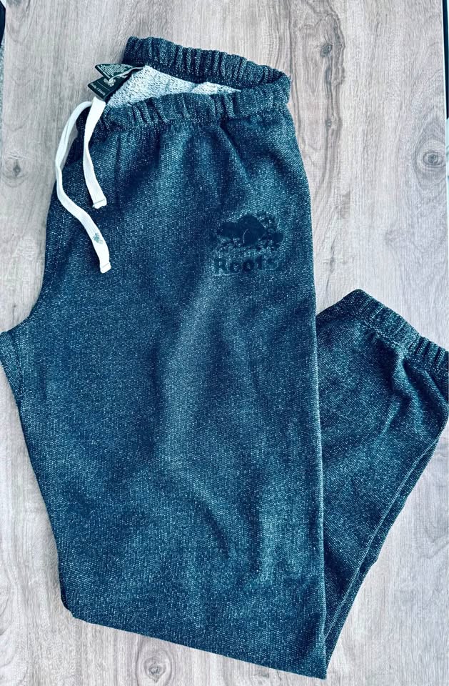 Roots Grey Sweatpants - Kids Size L/Adult size XS