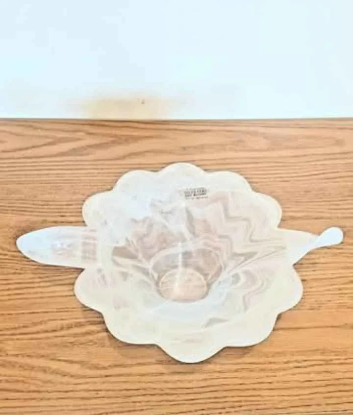 Vtg. Italian Silvestri Handmade Murano Crystal Bowl image indicator(2)